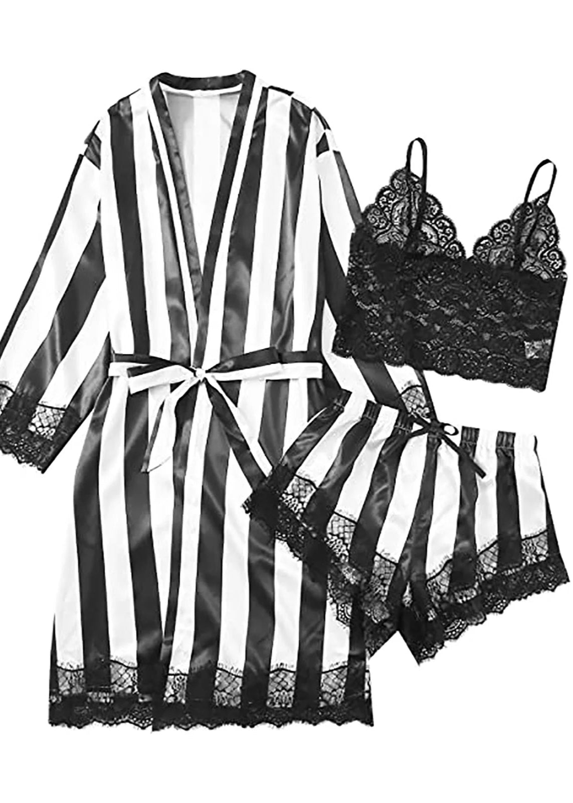 Satin Robe & Cami Pj Set