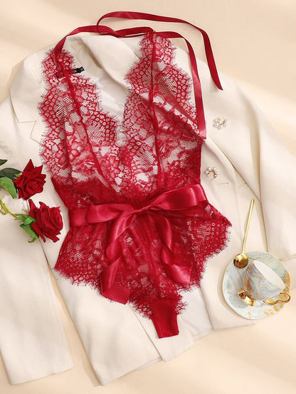 Halter Lace Teddy