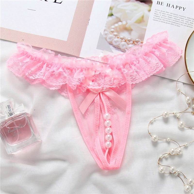 Lace Pearl Gstring