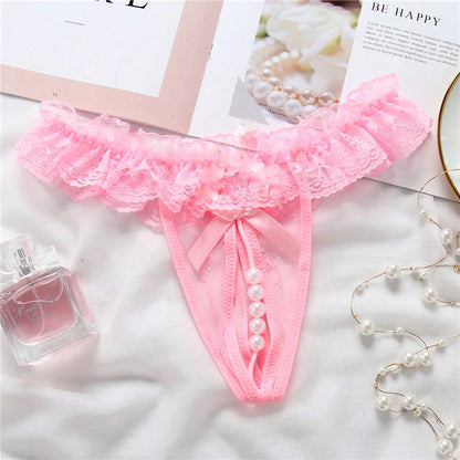 Lace Pearl Gstring