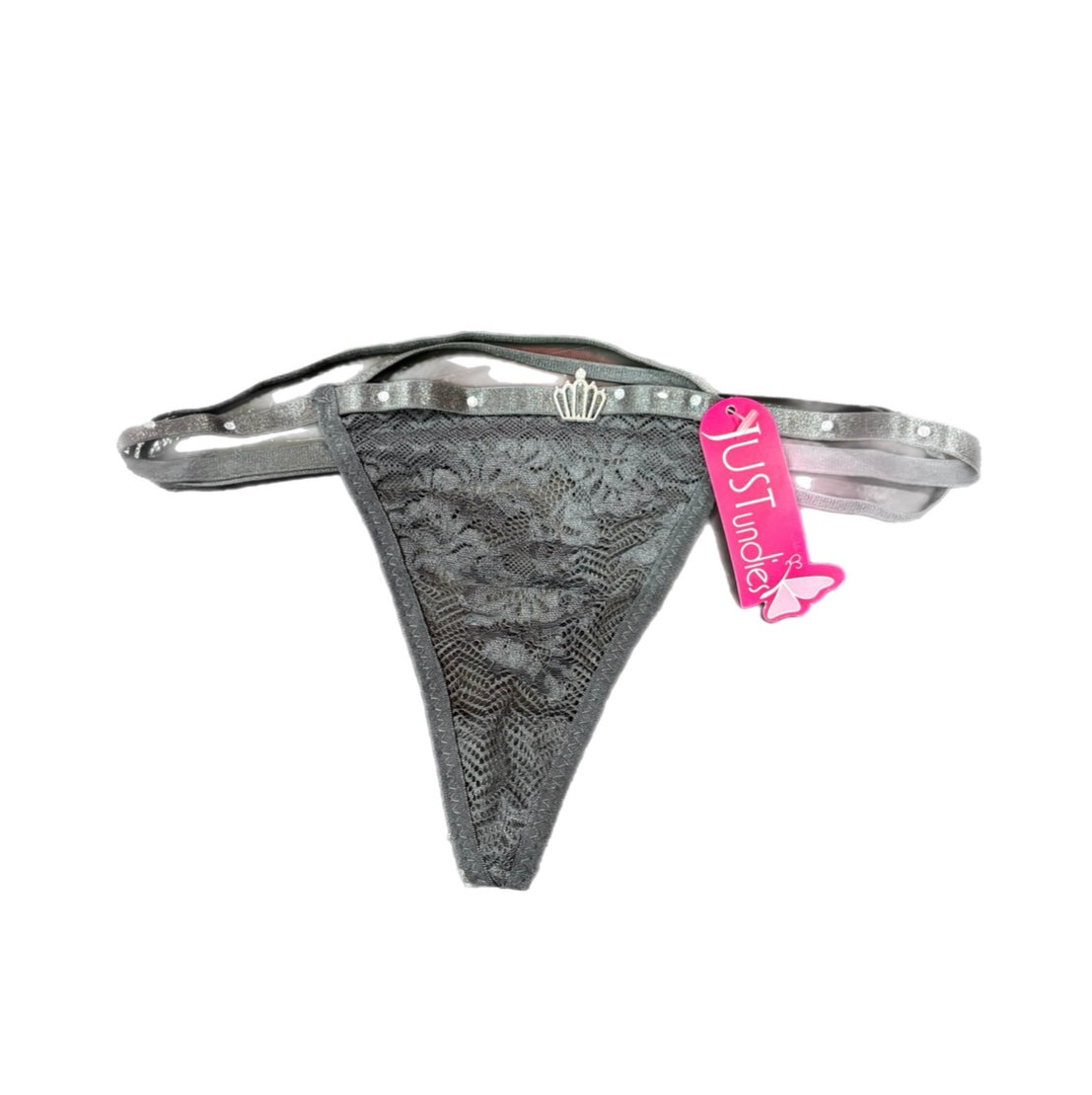 Fancy G-string with Crown Charm