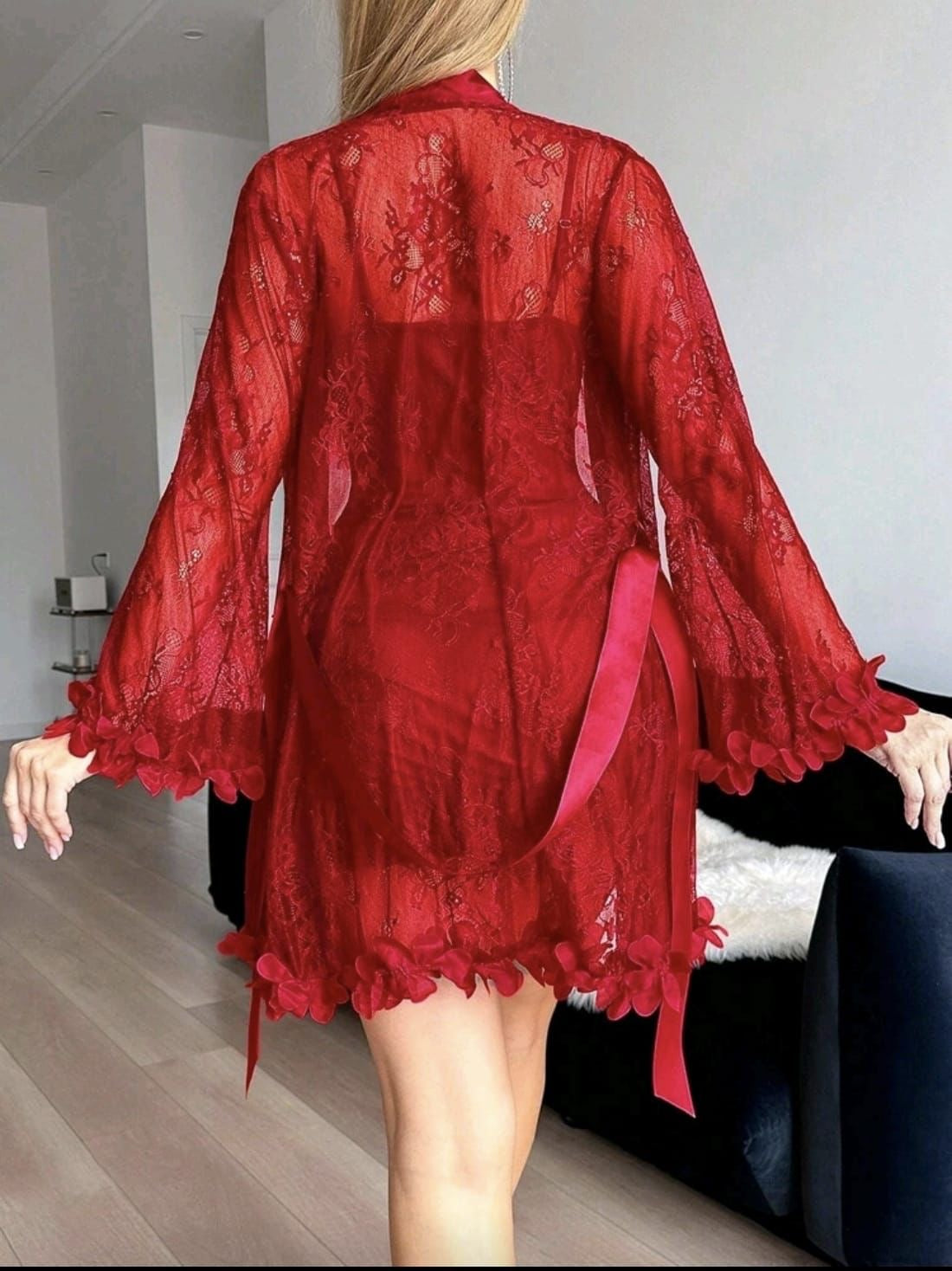 Romantic Lingerie & Robe Set