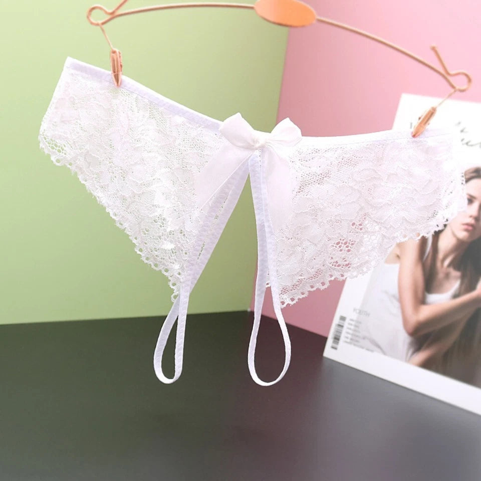 Lace Crotchless Gstring