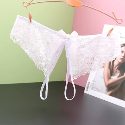Lace Crotchless Gstring