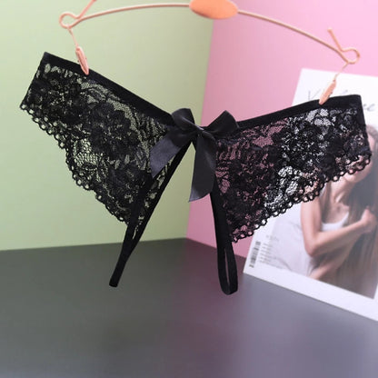 Lace Crotchless Gstring
